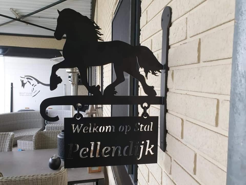 Luxe Gastenkamer Met Living En Keuken Bij Friezen Paarden Stal Pellendijk Westendorp ภายนอก รูปภาพ